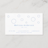 ミニマリスト水泡洗浄サービスメイド 名刺 (裏面)