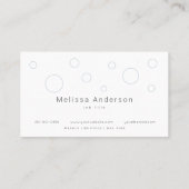 ミニマリスト水泡洗浄サービスメイド 名刺 (裏面)