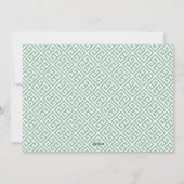 ミニマリスト水色クリスマスクレストファミリーフォト シーズンカード (裏面)