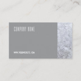 ミニマリスト氷写真QRグレービジネスカード 名刺