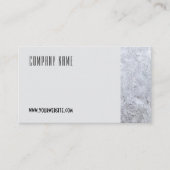 ミニマリスト氷写真QRグレービジネスカード 名刺 (正面)