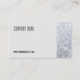 ミニマリスト氷写真QRグレービジネスカード 名刺