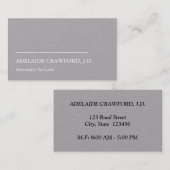 ミニマリスト法プロフェッショナル名刺 名刺 (正面/裏面)