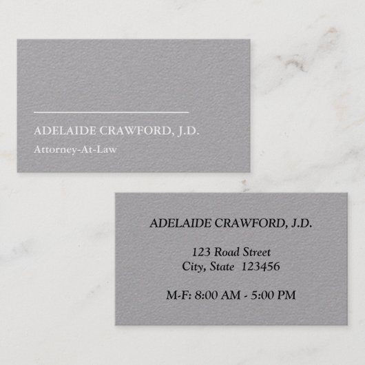 ミニマリスト法プロフェッショナル名刺 名刺 (正面/裏面)