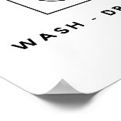 ミニマリスト洗濯室 ポスター (角)