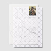 ミニマリスト洗礼《キリスト教》洗礼式や命名式ギリシャ正統 ベラム紙招待状 (オフセット (招待状))