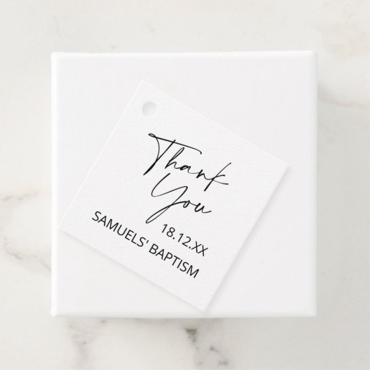 ミニマリスト洗礼《キリスト教》洗礼式や命名式スクリプトありがとう フェイバータグ (インサイチュ)