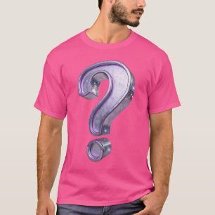 ミニマリスト浮遊疑問符 - 3D 透明 Tシャツ