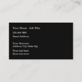 ミニマリスト海上補給サービスビジネスカード 名刺 (裏面)