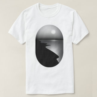 ミニマリスト海岸の月 グラフィックTシャツ Tシャツ