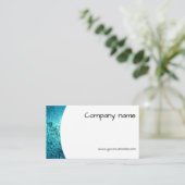 ミニマリスト海水写真QR名刺 名刺 (スタンド正面)