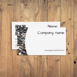 ミニマリスト海石の写真QR名刺 名刺