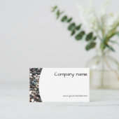 ミニマリスト海石の写真QR名刺 名刺 (スタンド正面)