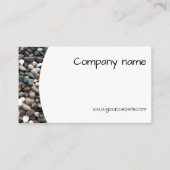 ミニマリスト海石の写真QR名刺 名刺 (正面)