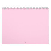 ミニマリスト淡いピンク乳癌認識度 カレンダー (カバー)