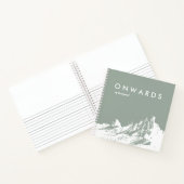 ミニマリスト淡い色のマウンテンオリーブ旅行誌 ノートブック (内部)