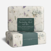 ミニマリスト濃緑色せっけん包装ラベル ラベル