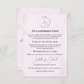 ミニマリスト灰色の水の色のラブバード結婚のURL エンクロージャーカード (正面/裏面)