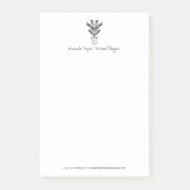 ミニマリスト熱帯パームツリードードル ポストイット