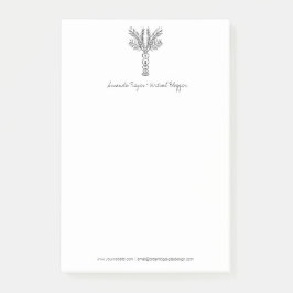 ミニマリスト熱帯パームツリードードル ポストイット