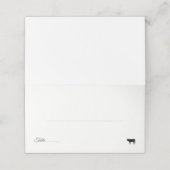 ミニマリスト牛肉の食事オプションテーブル番号 プレイスカード (外部開封)