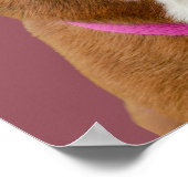 ミニマリスト犬の肖像画ウォールアート ポスター (角)