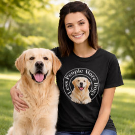 ミニマリスト犬好き - 人より犬派 Tシャツ