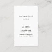 ミニマリスト独自のロゴを作成 名刺 (裏面)