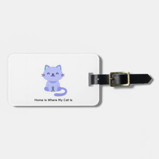 ミニマリスト猫デザインラベル - 猫好きのためのグッズ ラゲッジタグ