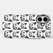 ミニマリスト猫顔 Case-Mate iPhoneケース (裏面 (横))