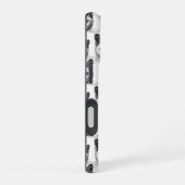 ミニマリスト猫顔 iPhone 16ケース (右側面)