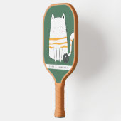 ミニマリスト猫、名前をカスタムするピックボールパドル ピックルボールラケット (左)