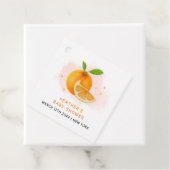 ミニマリスト甘いオレンジ柑橘系ベビーシャワー フェイバータグ (インサイチュ)