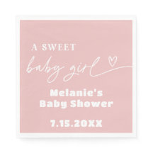 ミニマリスト甘い女の子の赤ちゃんシャワーの装飾