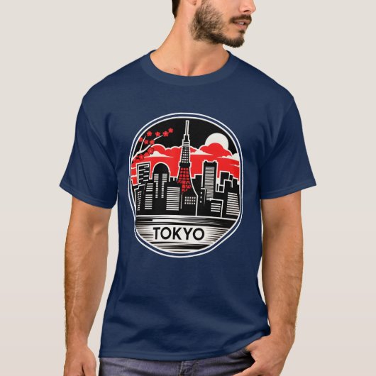 ミニマリスト男子 東京 日本 Tシャツ (正面)