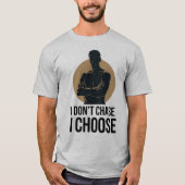 ミニマリスト男子Tシャツ 私は追わない Tシャツ (正面)