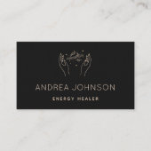 ミニマリスト癒しハンズプラネット天空 名刺 (正面)