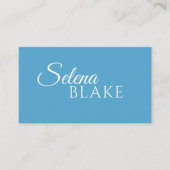 ミニマリスト白と青 | QRコモダンード 名刺 (正面)