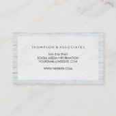 ミニマリスト白テクスチャ |レンガの壁 名刺 (裏面)