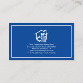 ミニマリスト白フレーム手作りツールホーム 名刺 (裏面)