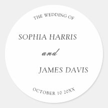 ミニマリスト白モダンエレガントな結婚式