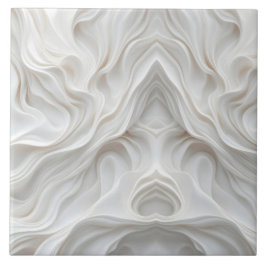 ミニマリスト白大理石波セラミックタイルエレガント タイル