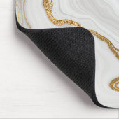 ミニマリスト白大理石 マウスパッド (コーナー)