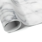 ミニマリスト白大理石 ラッピングペーパー (ロールコーナー)