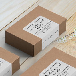 ミニマリスト白色石鹸パッキングラベル ラベル