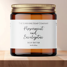 ミニマリスト白色防水化粧品瓶ラベル ペットボトルラベル