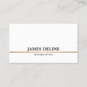 ミニマリスト白銅線弁護士 名刺 (正面)