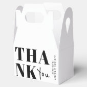 ミニマリスト白黒はっきりしたサンキュー結婚ズ フェイバーボックス (オープン)