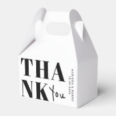 ミニマリスト白黒はっきりしたサンキュー結婚ズ フェイバーボックス (正面サイド)