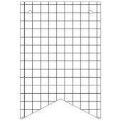 ミニマリスト白黒グリッドハッピーバースデー バンティングフラッグ (第1の旗)